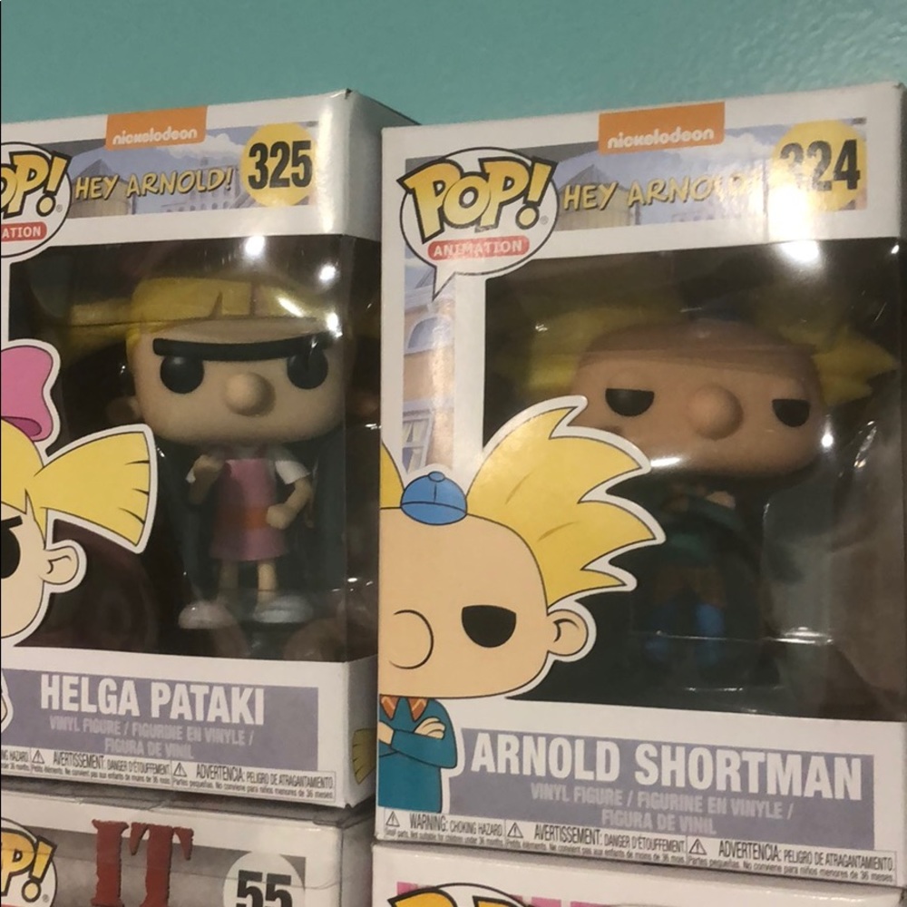 Helga and Arnold pop funko
